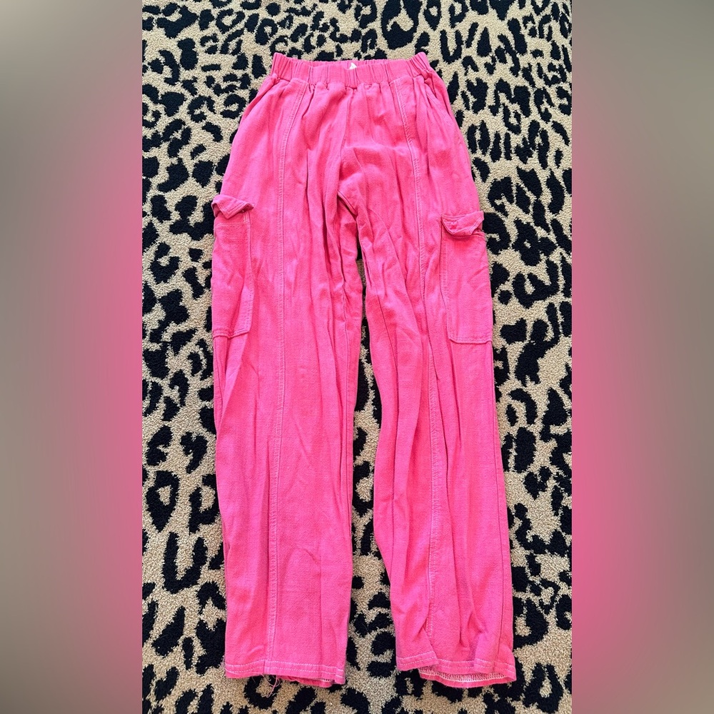 Pink cargo pants! Size XS 💖